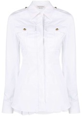 Alexander McQueen box-pleat cotton shirt