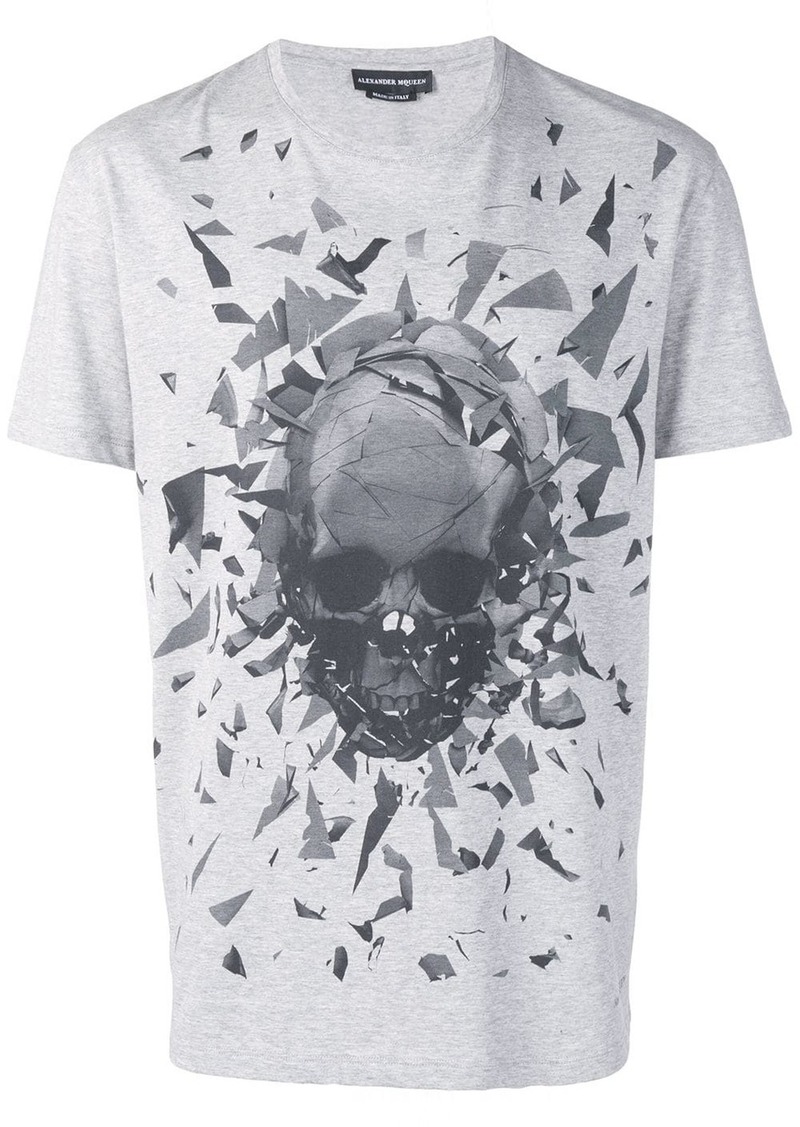 broken skull print T-shirt - 40% Off!