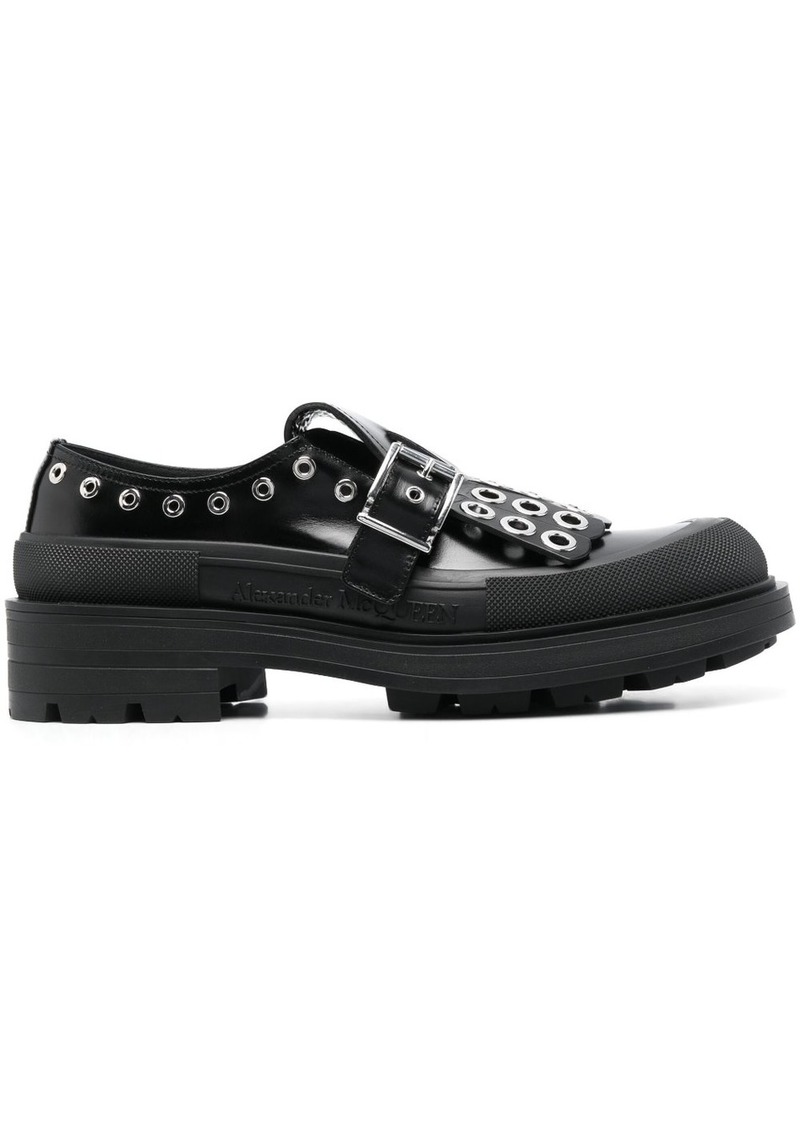 Alexander McQueen buckle-fastening tassel monk shoes