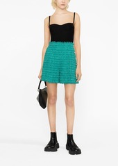 Alexander McQueen bustier-style ribbed crop top