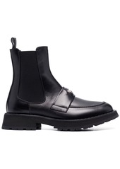 Alexander McQueen calf leather chelsea boots