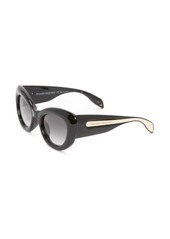 Alexander McQueen cat-eye skull-charm sunglasses