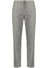 Alexander McQueen check print cropped trousers