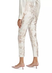 Alexander McQueen Cherry Blossom Jacquard Pants