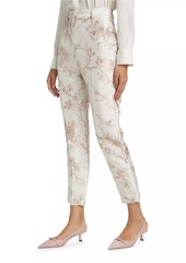 Alexander McQueen Cherry Blossom Jacquard Pants