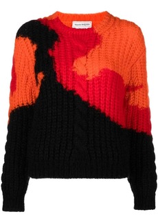 Alexander McQueen colourblock knit jumper