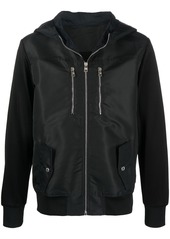 Alexander McQueen contrast-panel zip-up hoodie