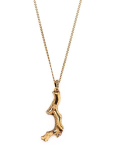 Alexander McQueen coral-pendant chain necklace