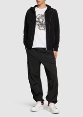 Alexander McQueen Cotton Loopback Zip-up Hoodie