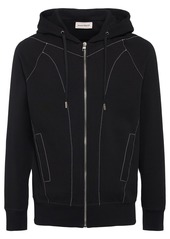 Alexander McQueen Cotton Loopback Zip-up Hoodie