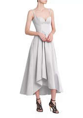 Alexander McQueen Cotton Poplin Sweetheart Maxi Dress