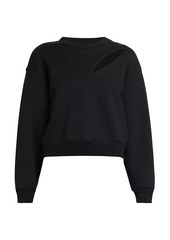 Alexander McQueen Cotton Slash Crewneck Sweatshirt