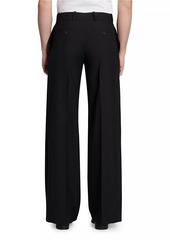 Alexander McQueen Creased-Front Wool Trousers