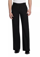 Alexander McQueen Creased-Front Wool Trousers