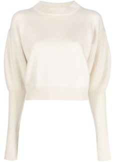 Alexander McQueen cropped wool-cashmere jumper