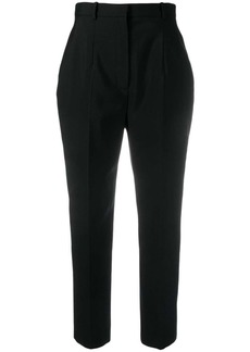 Alexander McQueen cropped wool trousers