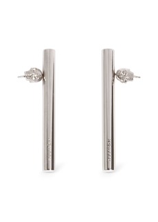 Alexander McQueen Cross Bar Brass Earrings