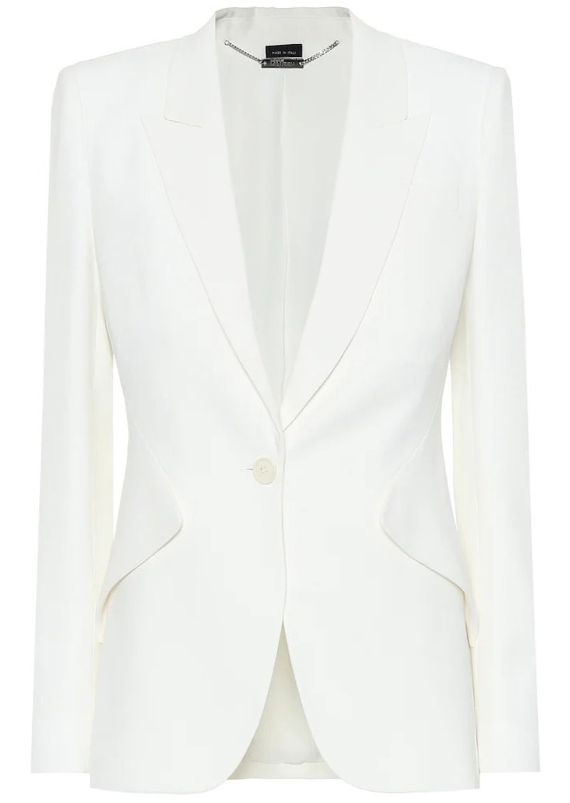 Alexander McQueen Crêpe blazer