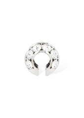 Alexander McQueen Crystal & Brass Mono Ear Cuff