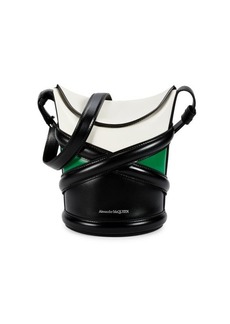 Alexander McQueen Curve Colorblock Leather Crossbody Bag