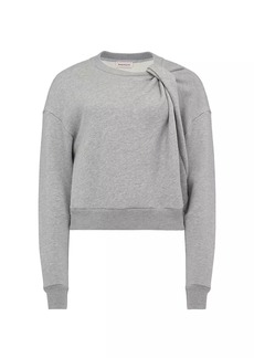 Alexander McQueen Cut & Sew Cotton Crewneck Sweatshirt