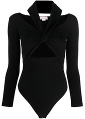 Alexander McQueen cut-out halterneck bodysuit