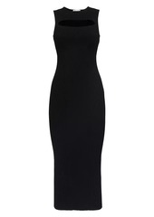 Alexander McQueen Cut-Out Knit Midi-Dress