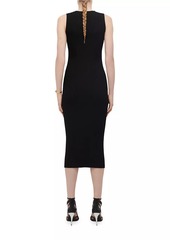 Alexander McQueen Cut-Out Knit Midi-Dress