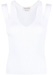 Alexander McQueen cut-out sleeveless top