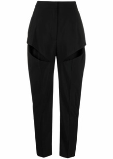 Alexander McQueen cut-out tapered trousers