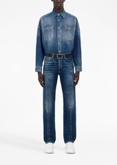 Alexander McQueen dart-detail straight-leg jeans