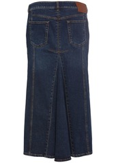 Alexander McQueen Denim Midi Skirt