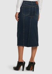 Alexander McQueen Denim Midi Skirt