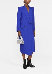 Alexander McQueen double-breasted asymmetric wool coat