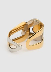 Alexander McQueen Double Chain Brass Ring