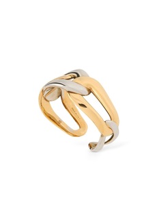 Alexander McQueen Double Chain Brass Ring