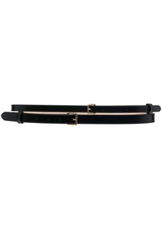 Alexander McQueen Doubled leather belt
