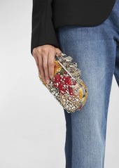 Alexander McQueen Embellished Jewel Spike Clutch Bag