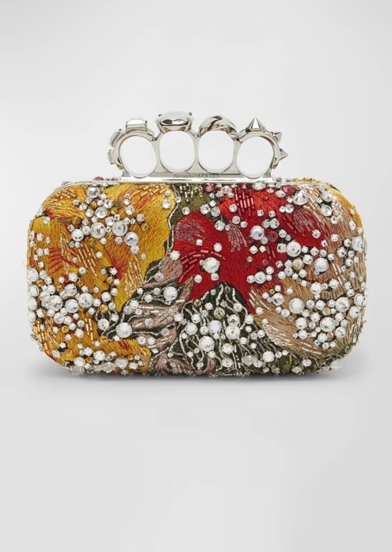 Alexander McQueen Embellished Jewel Spike Clutch Bag