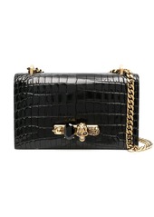 Alexander McQueen embossed knuckleduster shoulder bag