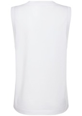 Alexander McQueen Embroidered Cotton Jersey Top