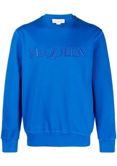 Alexander McQueen embroidered logo crew neck sweatshirt
