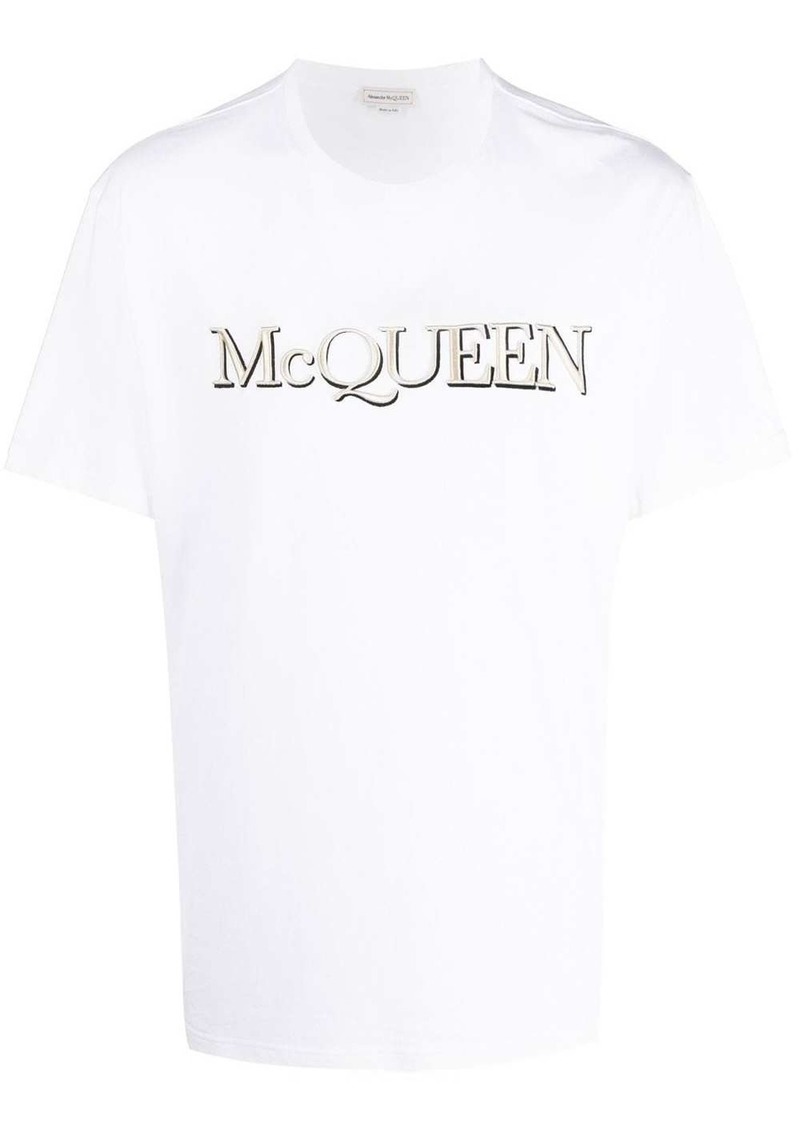 Alexander McQueen embroidered logo short-sleeve T-shirt