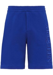 Alexander McQueen embroidered logo track shorts