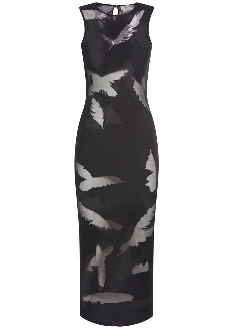 Alexander McQueen Embroidered Silk Dress