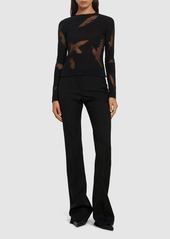 Alexander McQueen Embroidered Silk Top