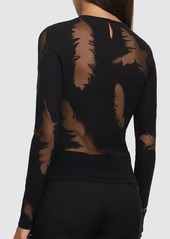 Alexander McQueen Embroidered Silk Top