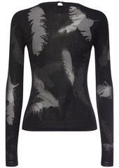 Alexander McQueen Embroidered Silk Top