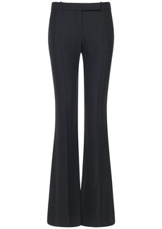 Alexander McQueen Flared Leaf Crepe Pants