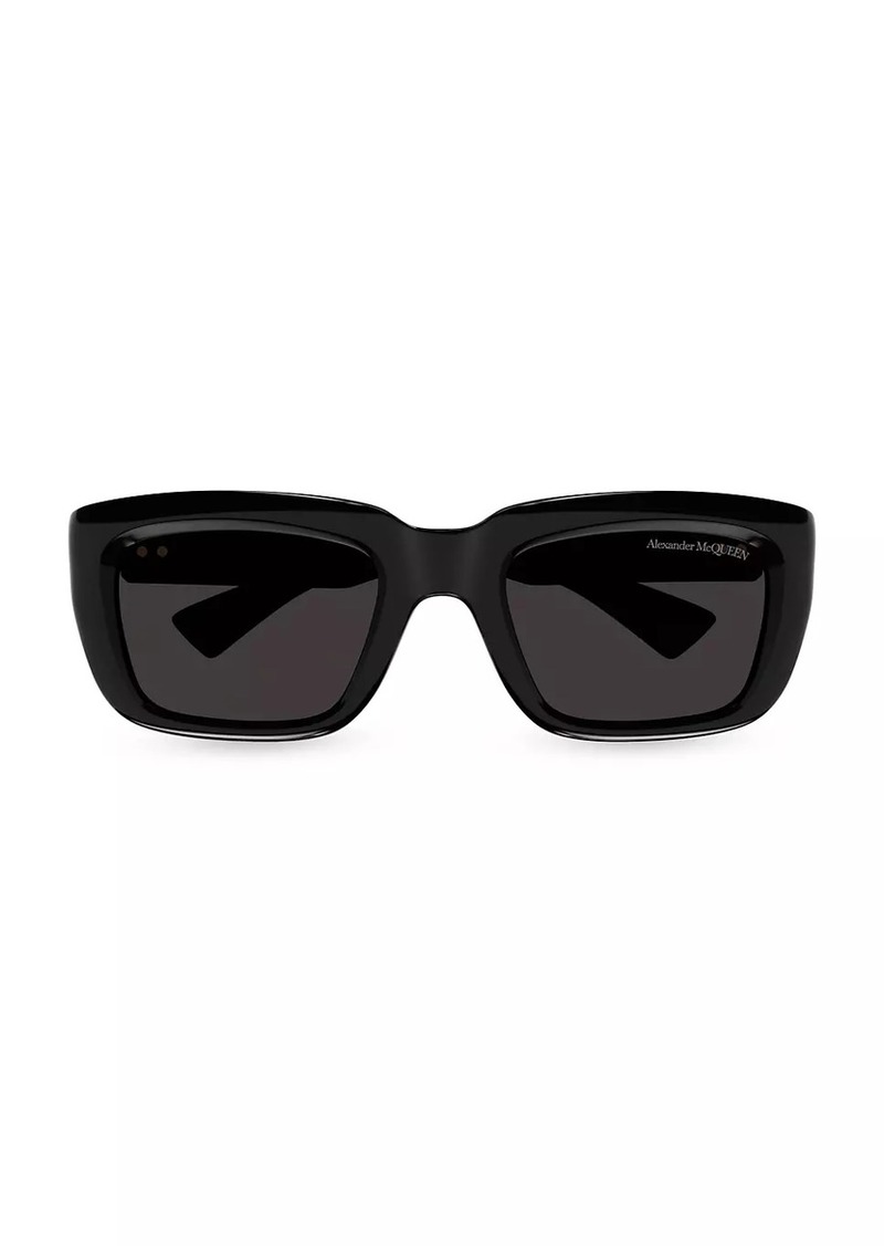 Alexander McQueen Floating Skull 54MM Square Sunglasses